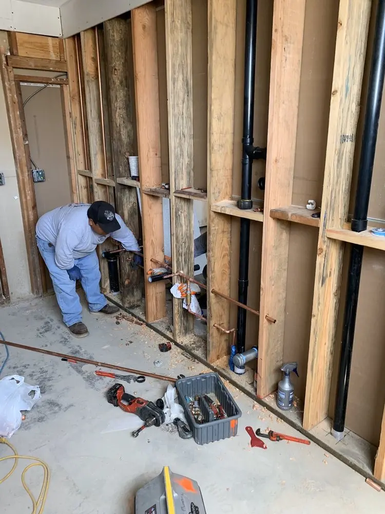Commercial rough-in plumbing for Gas Line Repair in State Fair
